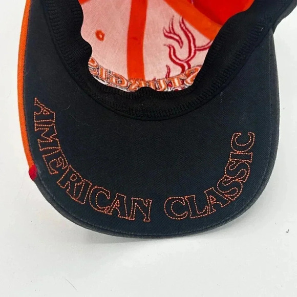 SMC Sturgis Motor Classic ball cap hat Sturgis 2006 orange flame - Picture 4 of 6